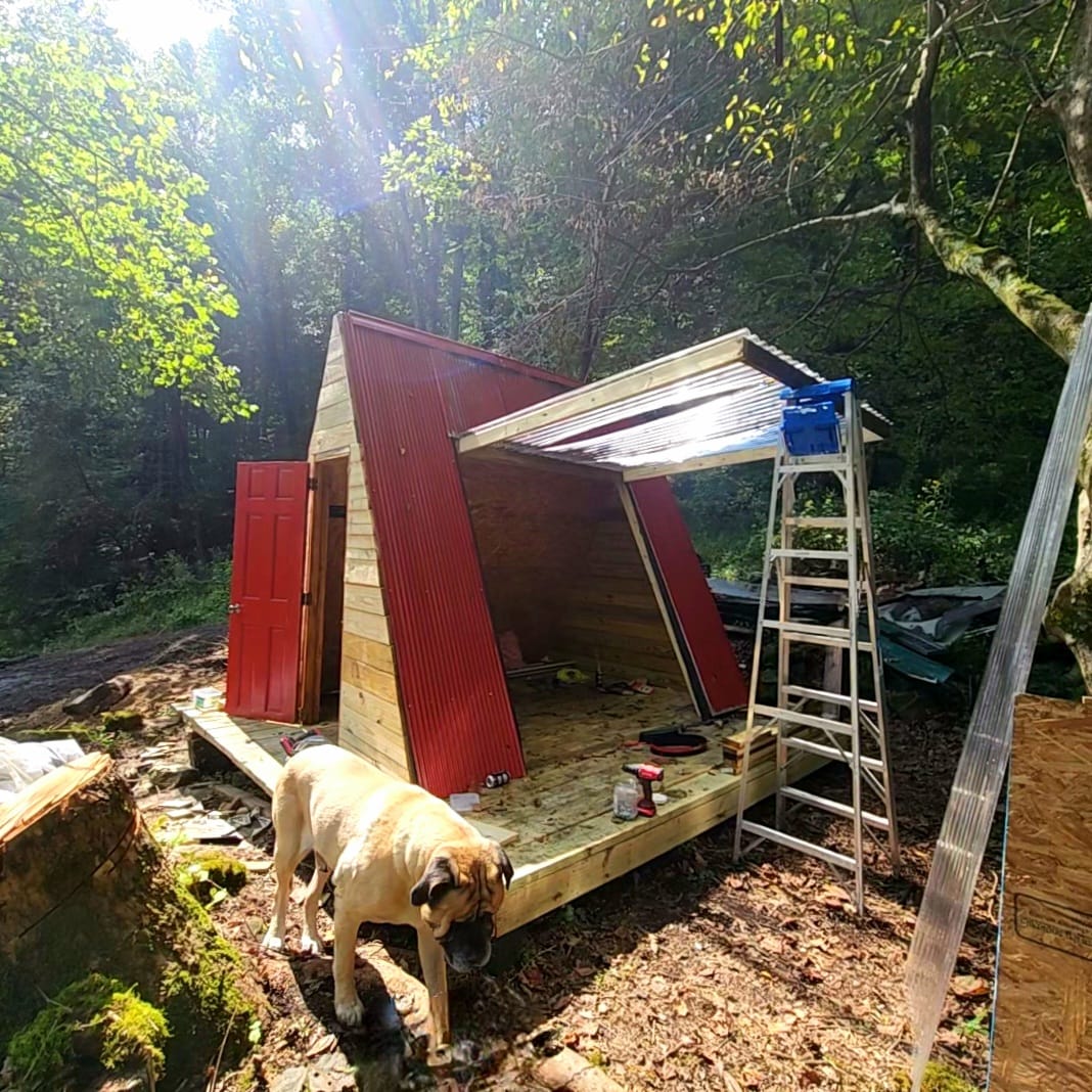 The meme is a humorous image of a small, unfinished wooden house in a forest, with a dog standing in front of it. The text "I'm not lazy, I'm just on a 5-year project" appears in the image, implying that the person is taking a long time to complete a simple task. The image is likely meant to be humorous and relatable, poking fun at the idea that people often use the "I'm not lazy, I'm just..." excuse to justify their lack of productivity.